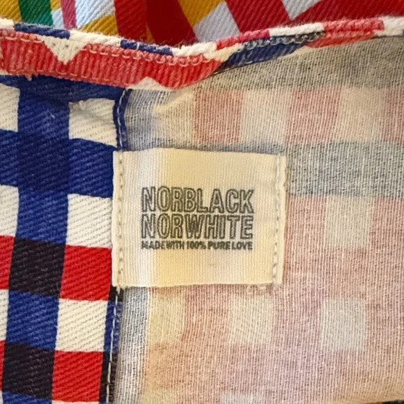 Multi-Color Gingham Midi Dress - Vibrant Check Pattern - Picture 2 of 7